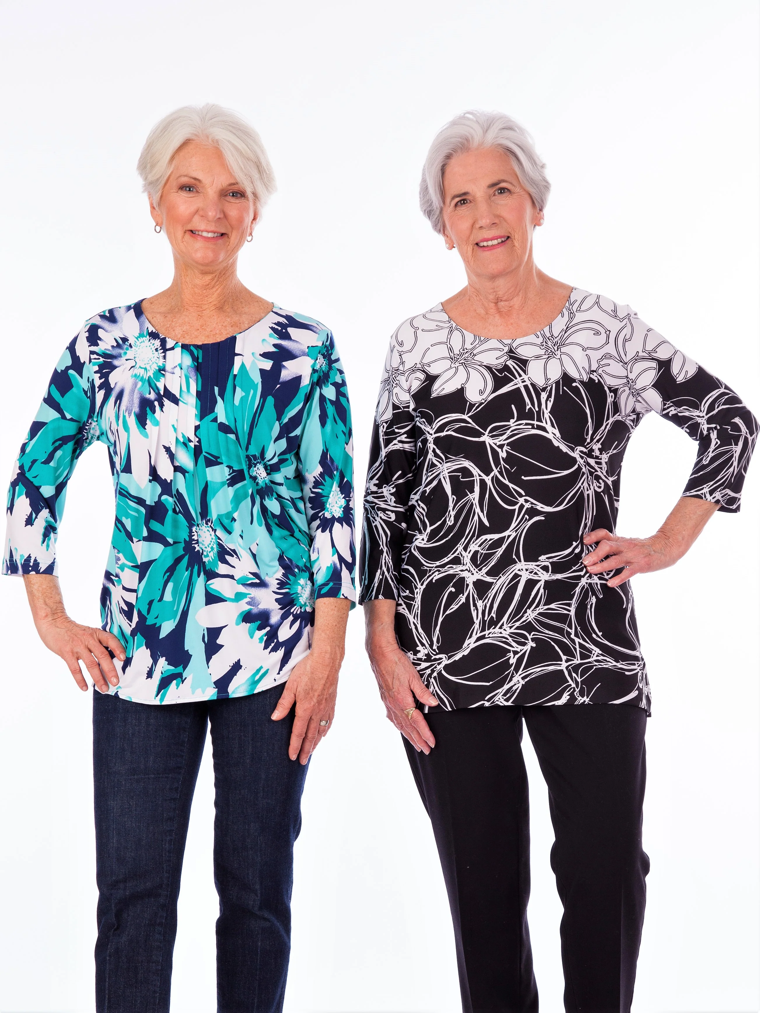3/4 Sleeve Printed Tops - Image 6