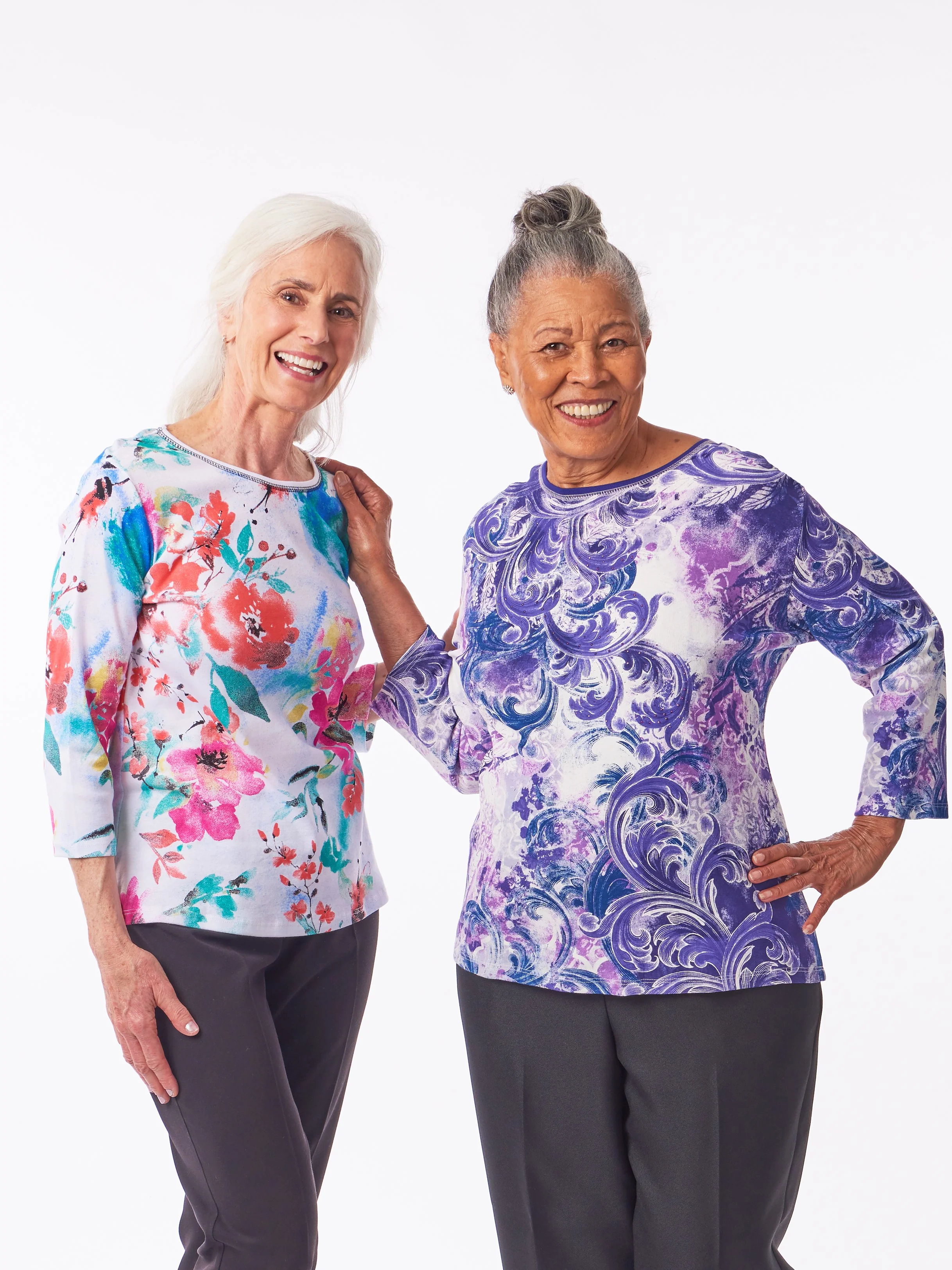 Floral Colorblock Tops - Image 3