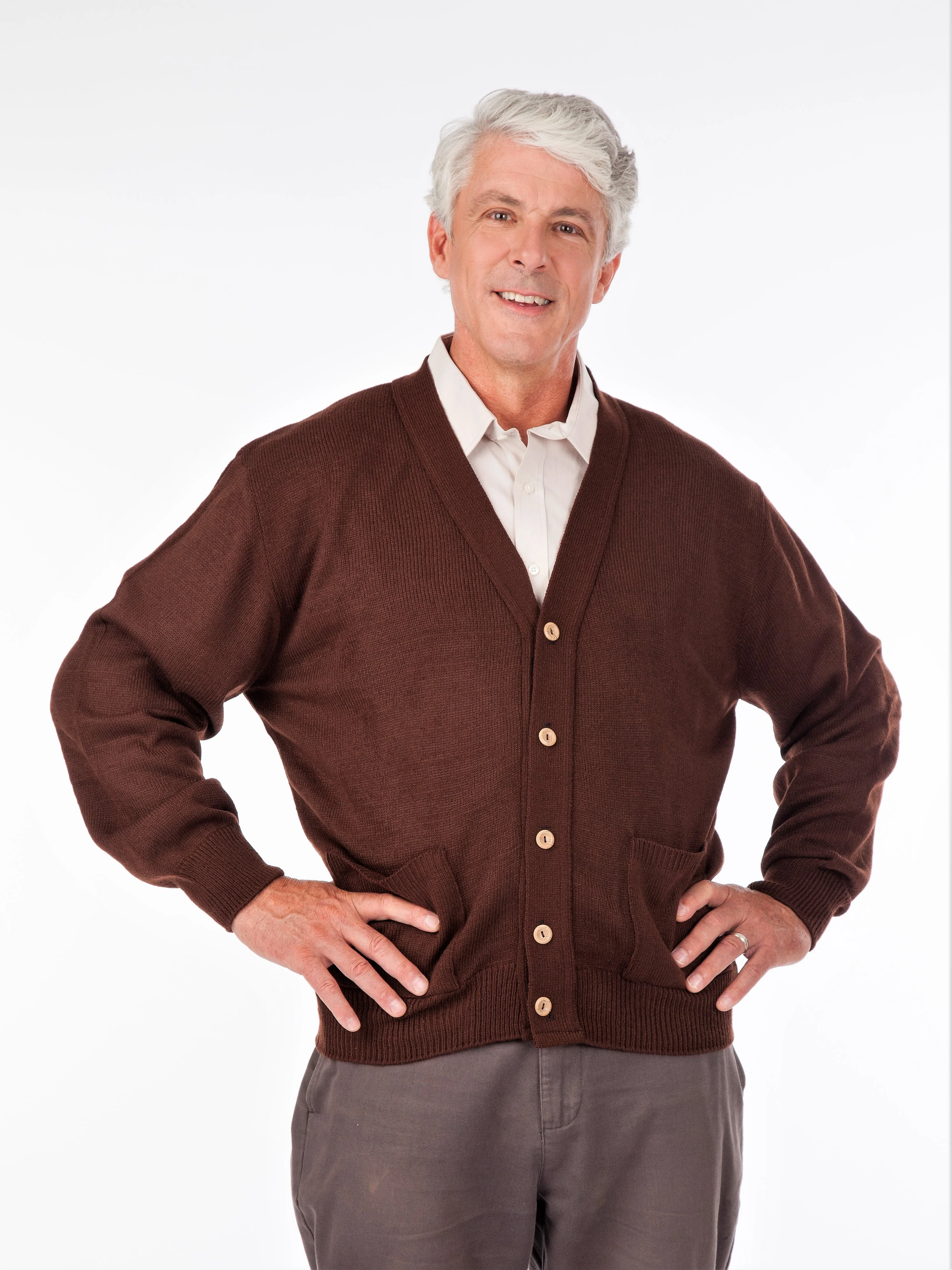 Men's Cardigan Sweater - Image 3